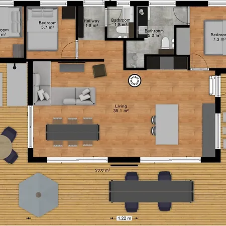 New House 200 Meters From The Waterfront Hébergement de vacances *